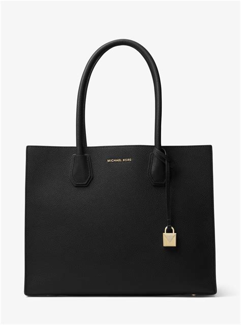 michael kors mercer extra-large leather tote|mercer leather convertible tote.